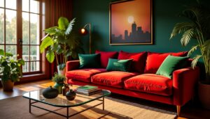 Rouge et sa couleur complémentaire : astuces déco pour un duo parfait