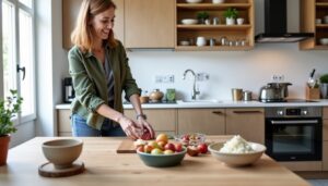 Plongez dans l'art du confort : Comment sélectionner la hauteur idéale pour votre plan de travail en cuisine ?