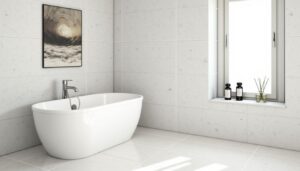 Rénover sa salle de bain sans carrelage : optez pour les panneaux PVC effet marbre